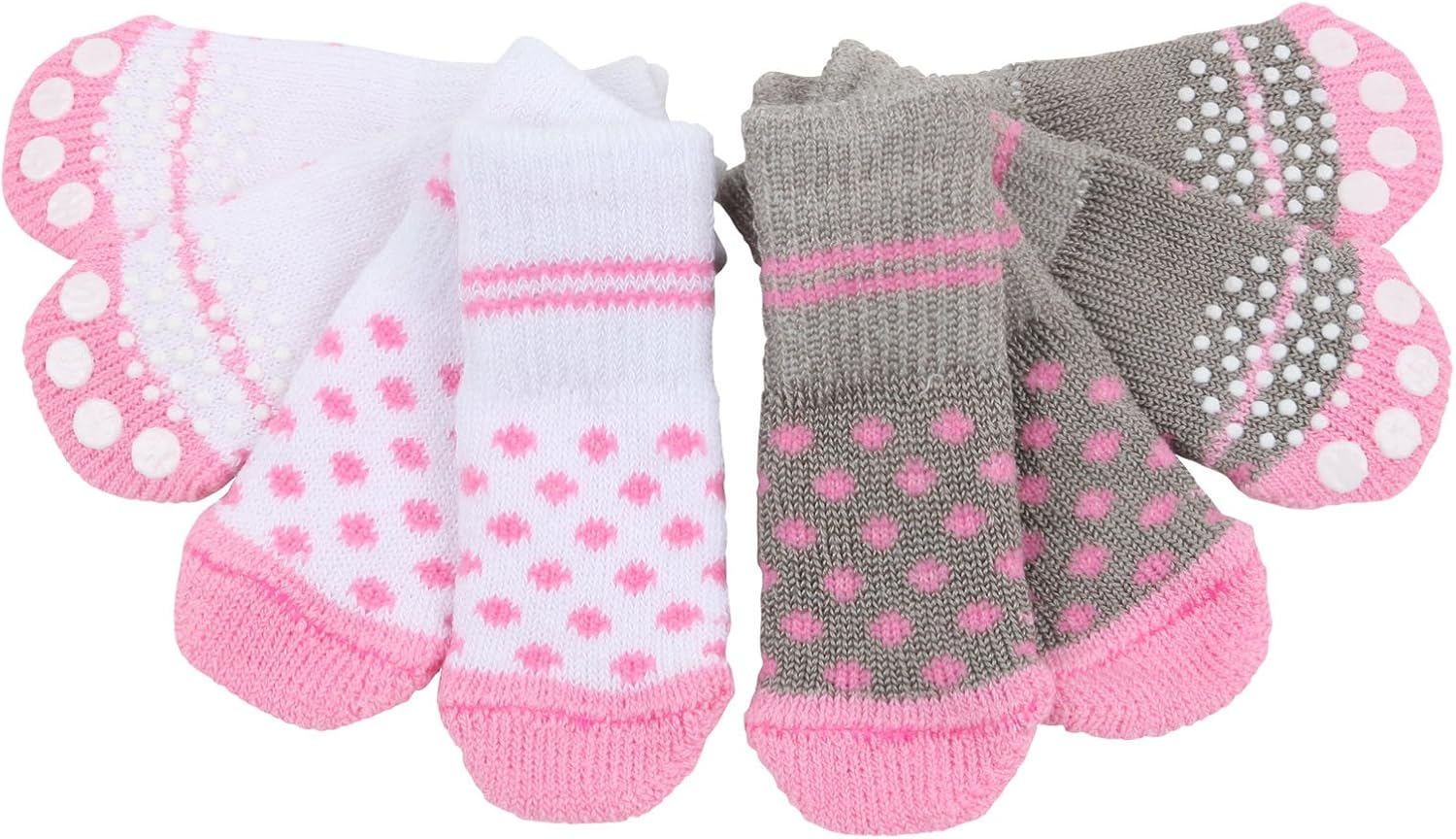 Puppia Polka Dott Sokker Hvit eller Grå