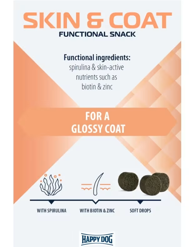 Happy Dog Care Snack Skin&Coat 100g