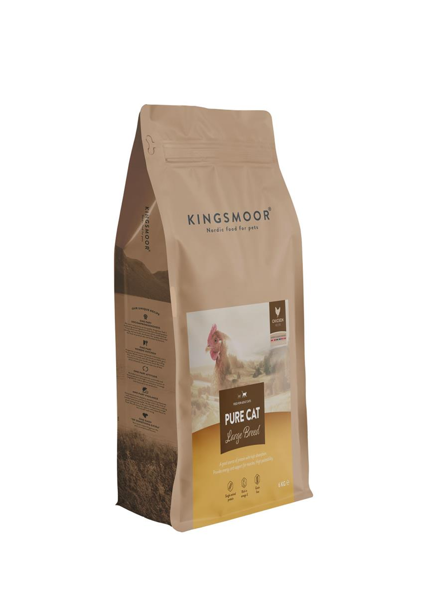 Kingsmoor Voksen Stor Katt Kylling - Pure Chicken Adult Large Cat