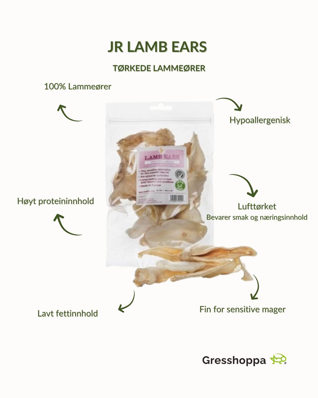 JR Lamb Ears 100g