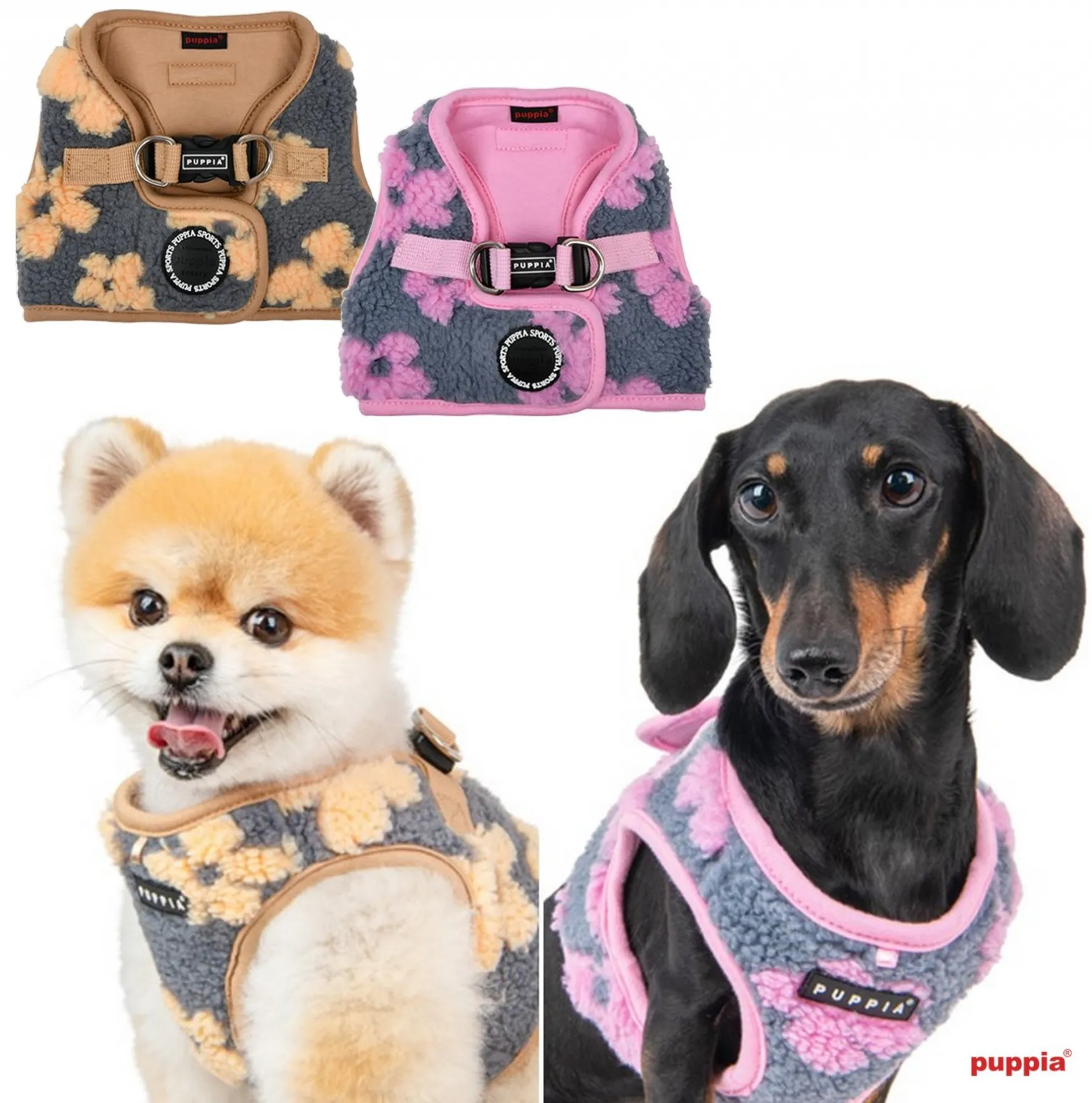 Puppia Ren Harness B Rosa / Pink