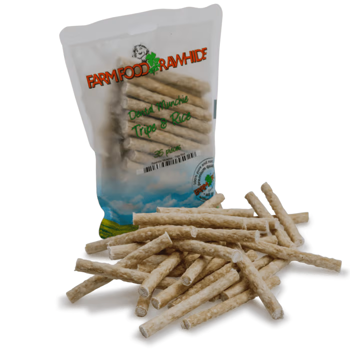 Farm Food Rawhide Munchie Tripe & Rice 35stk pose - Vom og Ris