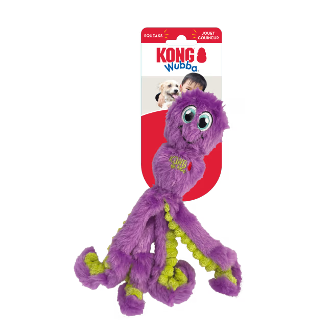 KONG Wubba Octopus S/M assorterte farger