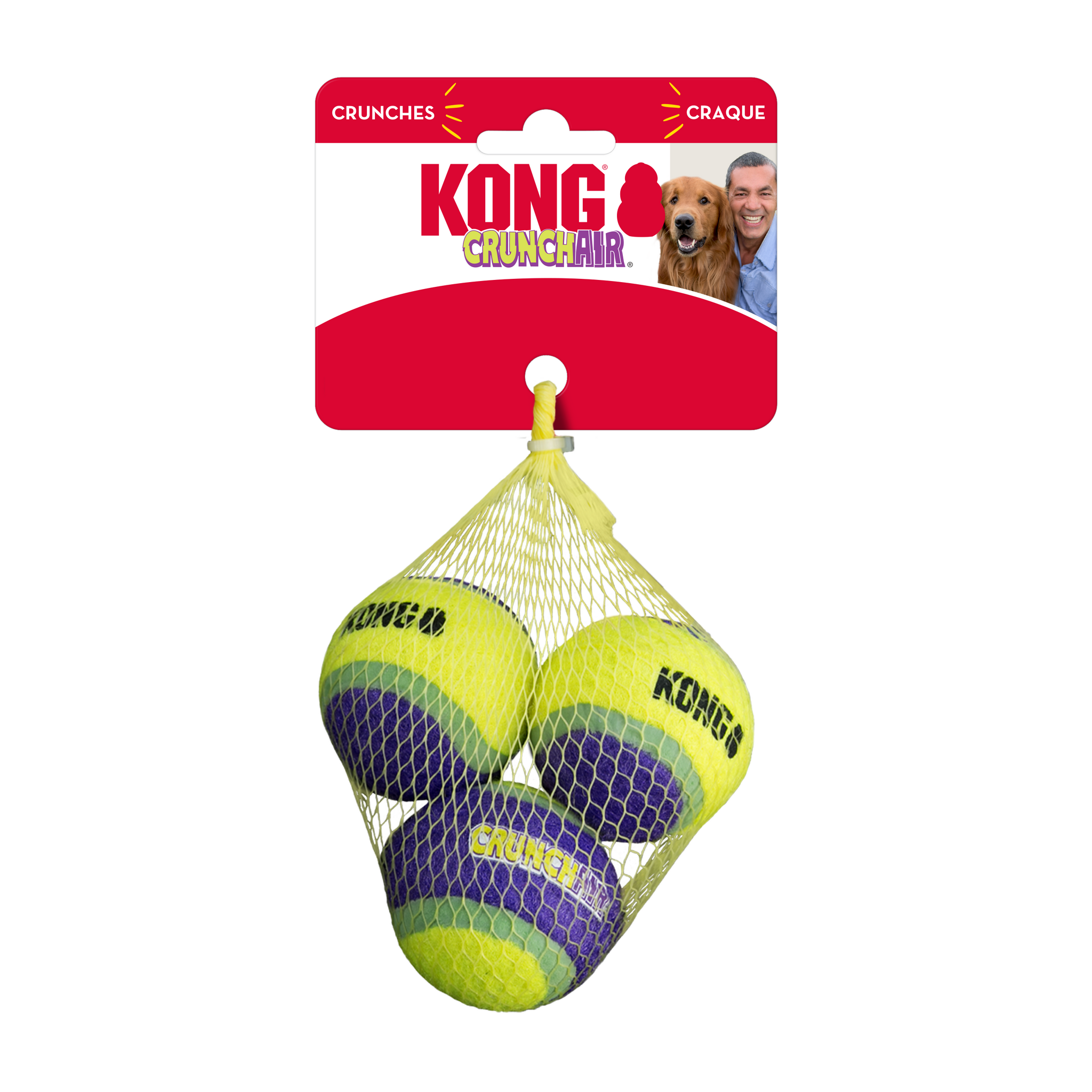 KONG Crunch Air Ball M 3pk