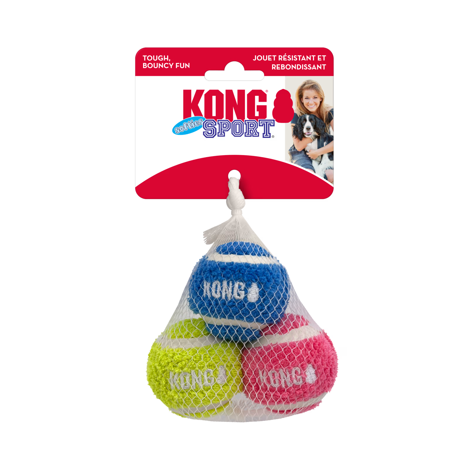 KONG Sport Softies Balls 3-pk S Assorterte farger