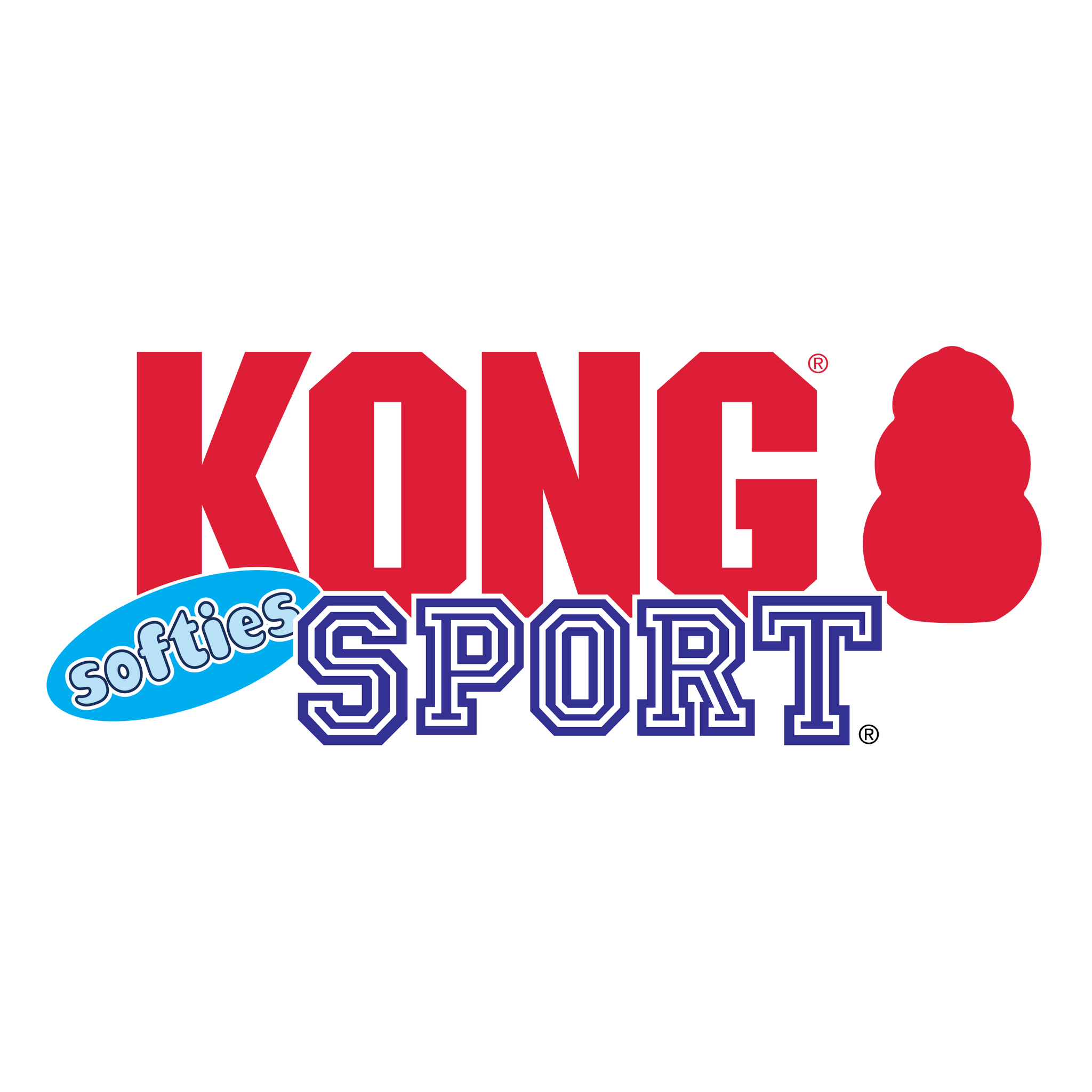 KONG Sport Softies Balls 3-pk S Assorterte farger