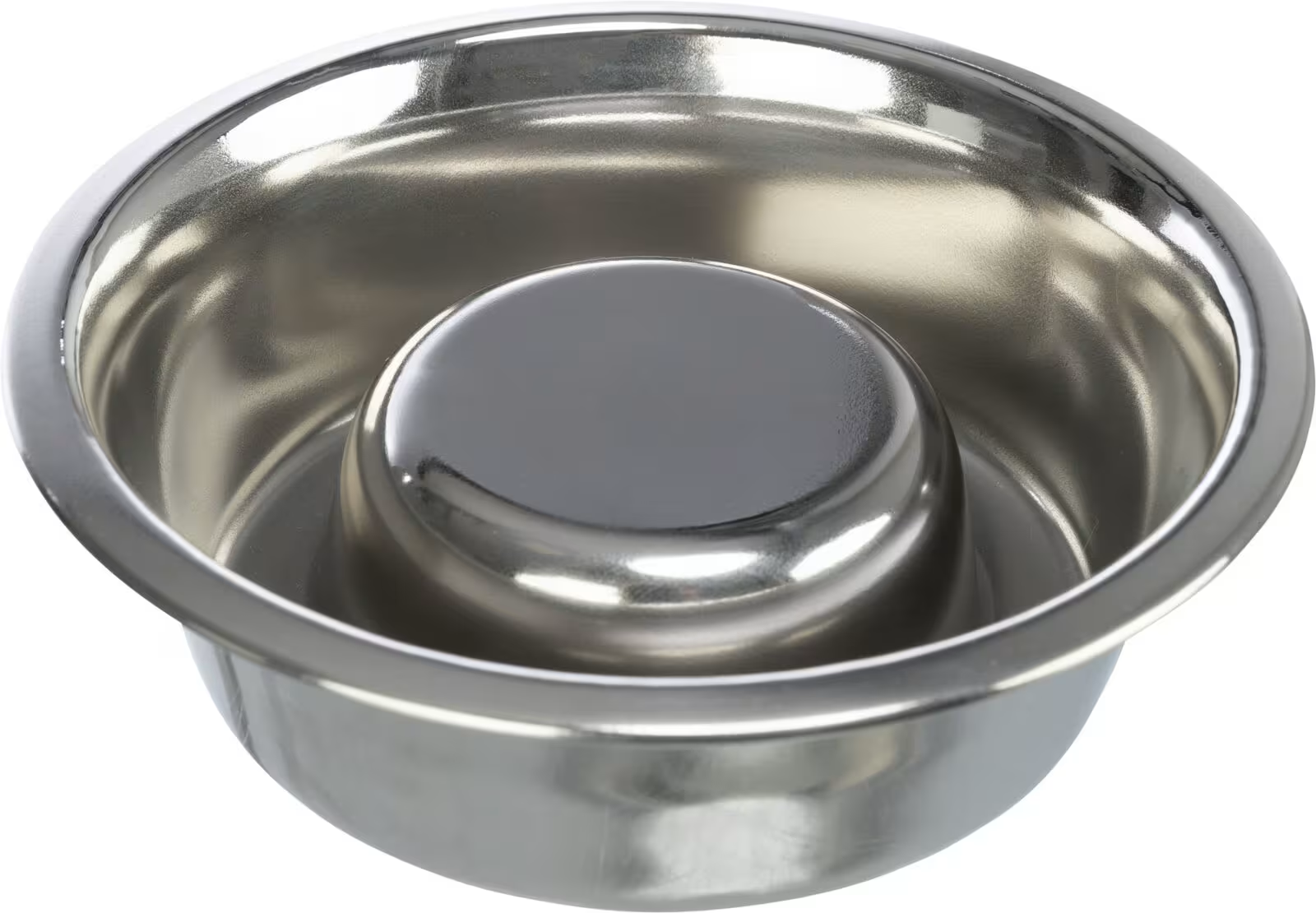 Trixie Hundeskål Slow Feed Rustfritt Stål 1,1l Ø21cm