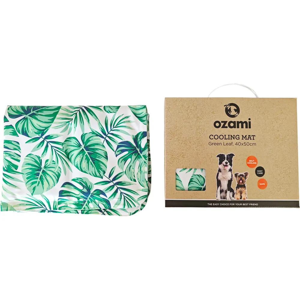 Ozami Cooling Mat Green Leaf