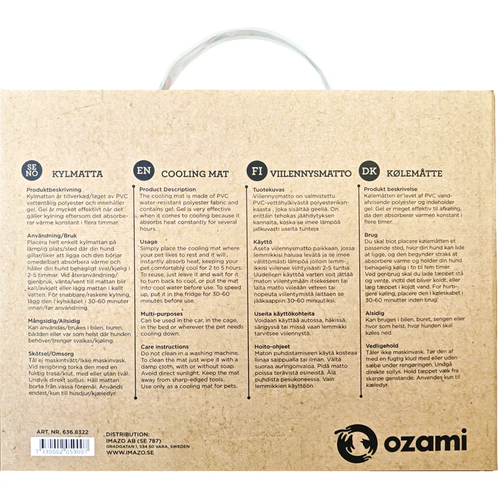 Ozami Cooling Mat Green Leaf