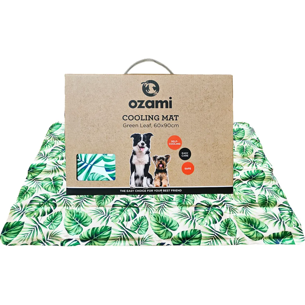 Ozami Cooling Mat Green Leaf