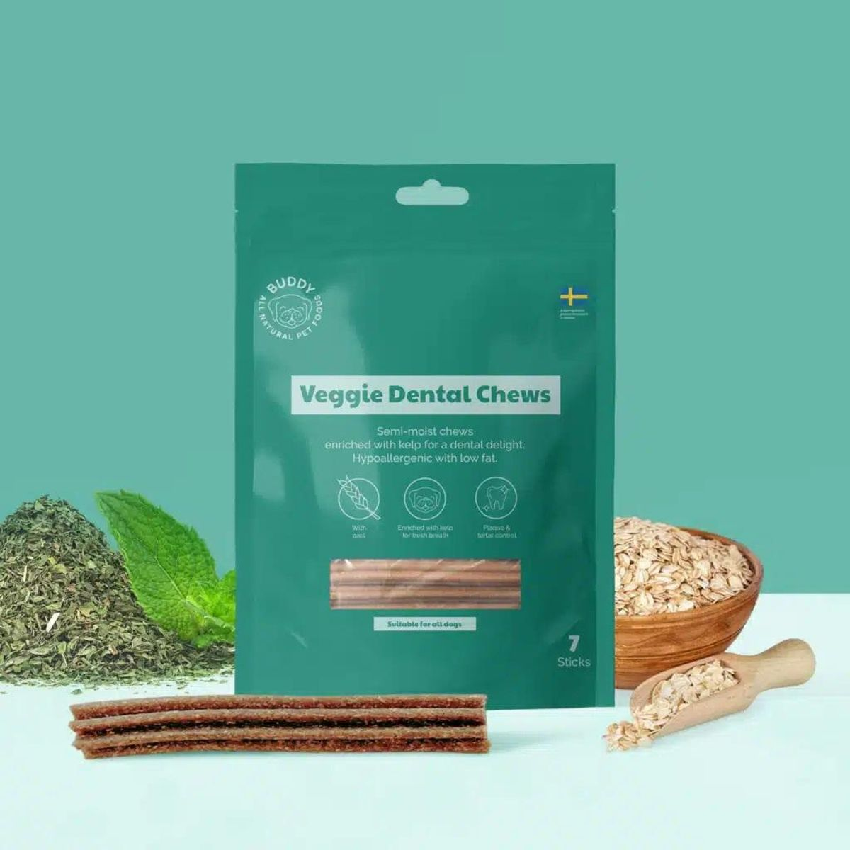 Buddy Veggie Dentalchews With Kelp 250g