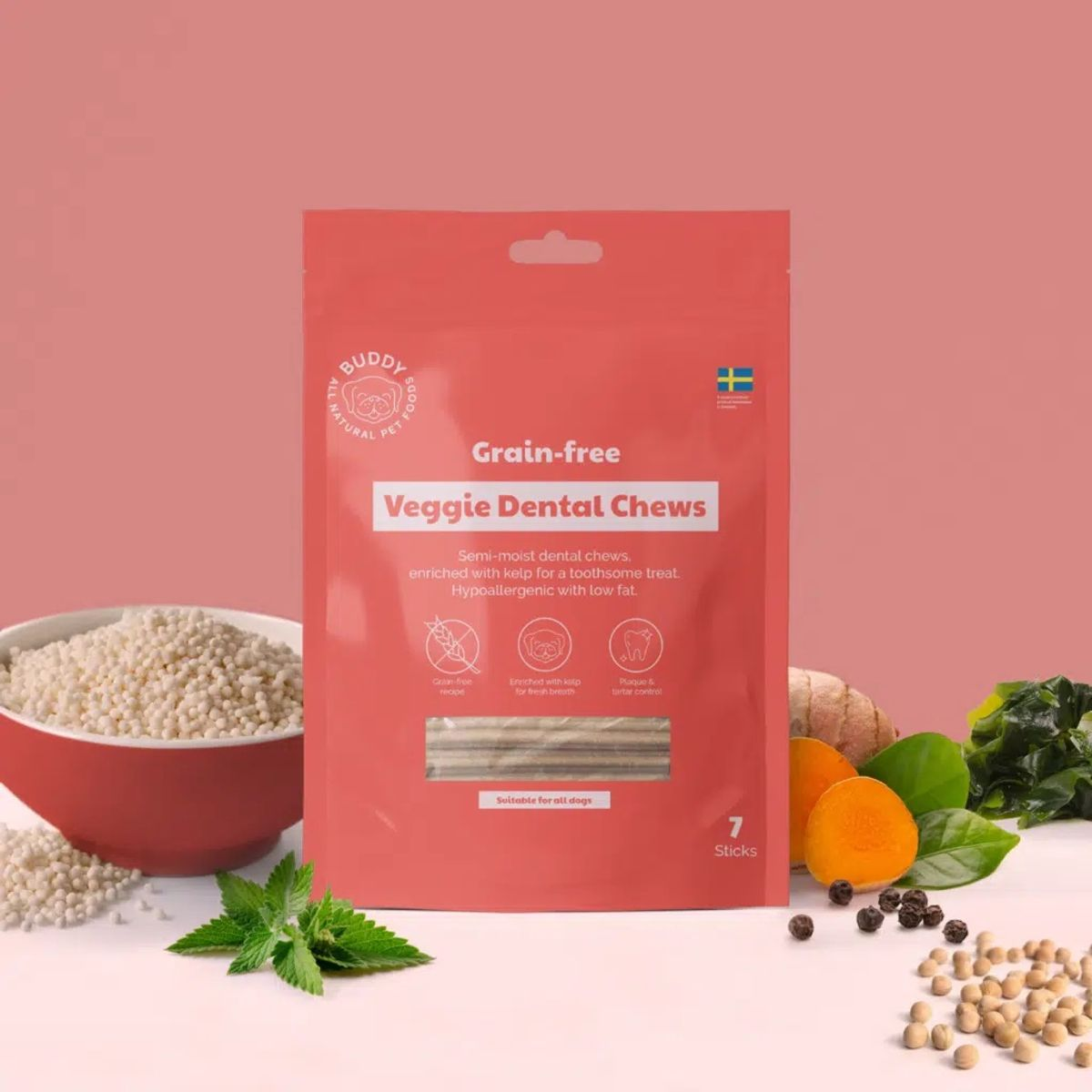 Buddy Veggie Grain-free Dental With Kelp&curucuma 250g