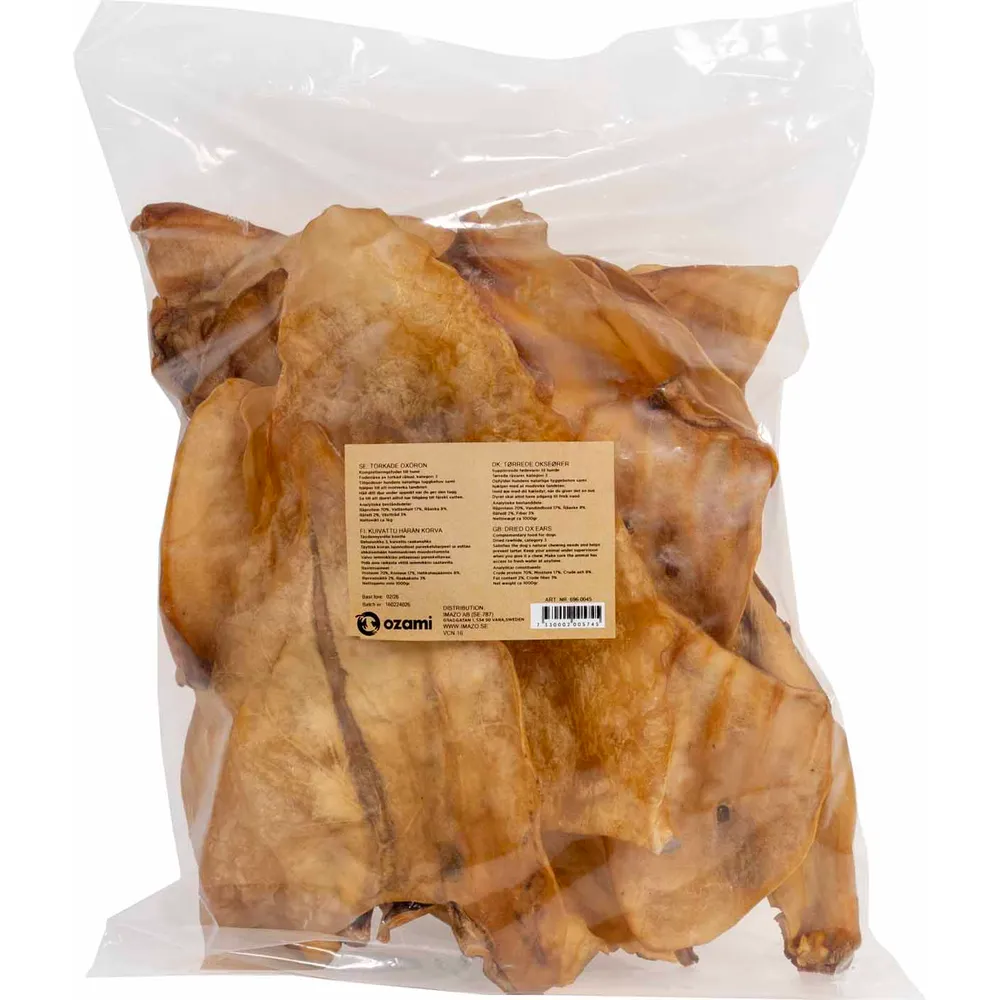 Storfeøre uten pels 1 kg