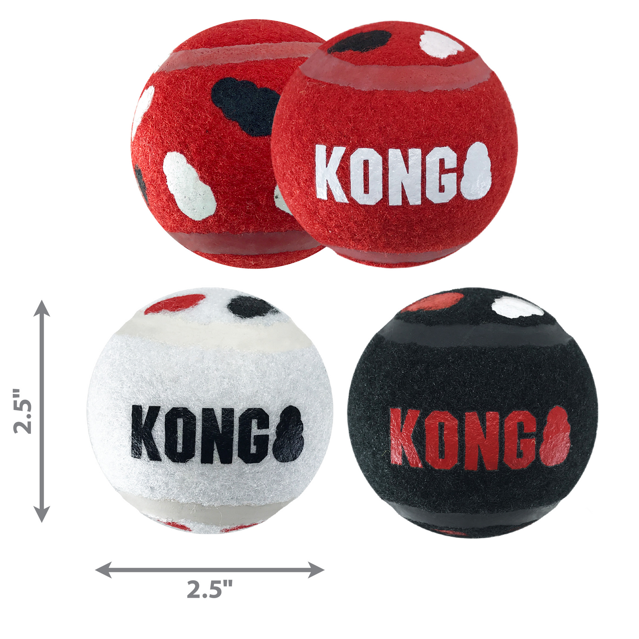 KONG Signature Sports Balls 3pk M