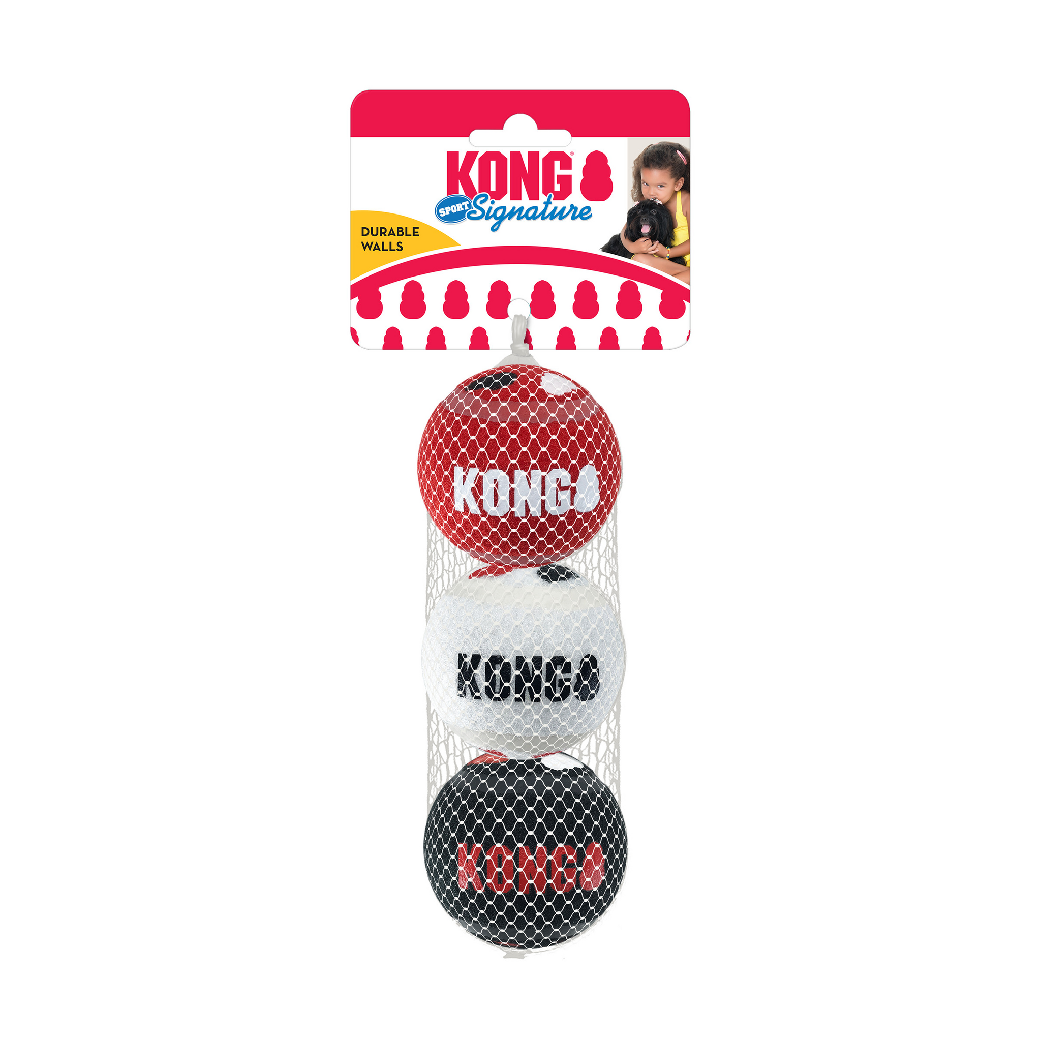 KONG Signature Sports Balls 3pk M