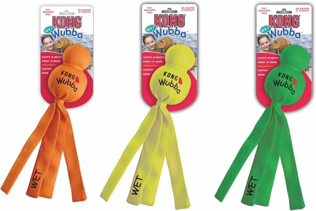 KONG Wubba Wet L Flyter Assorterte farger