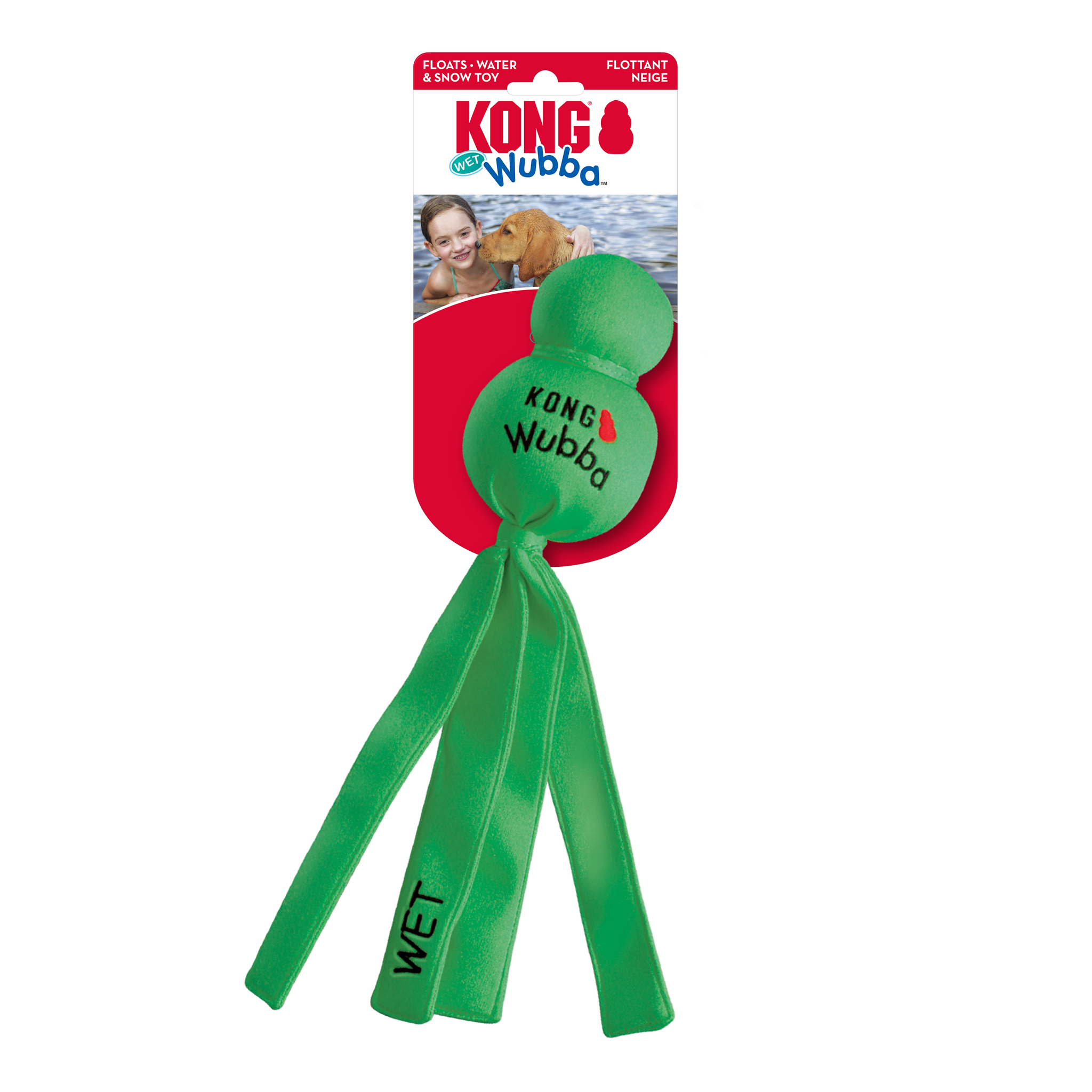 KONG Wubba Wet L Flyter Assorterte farger
