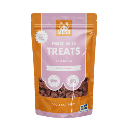 MUSH Treats Frysetørket Svinelunge 45g