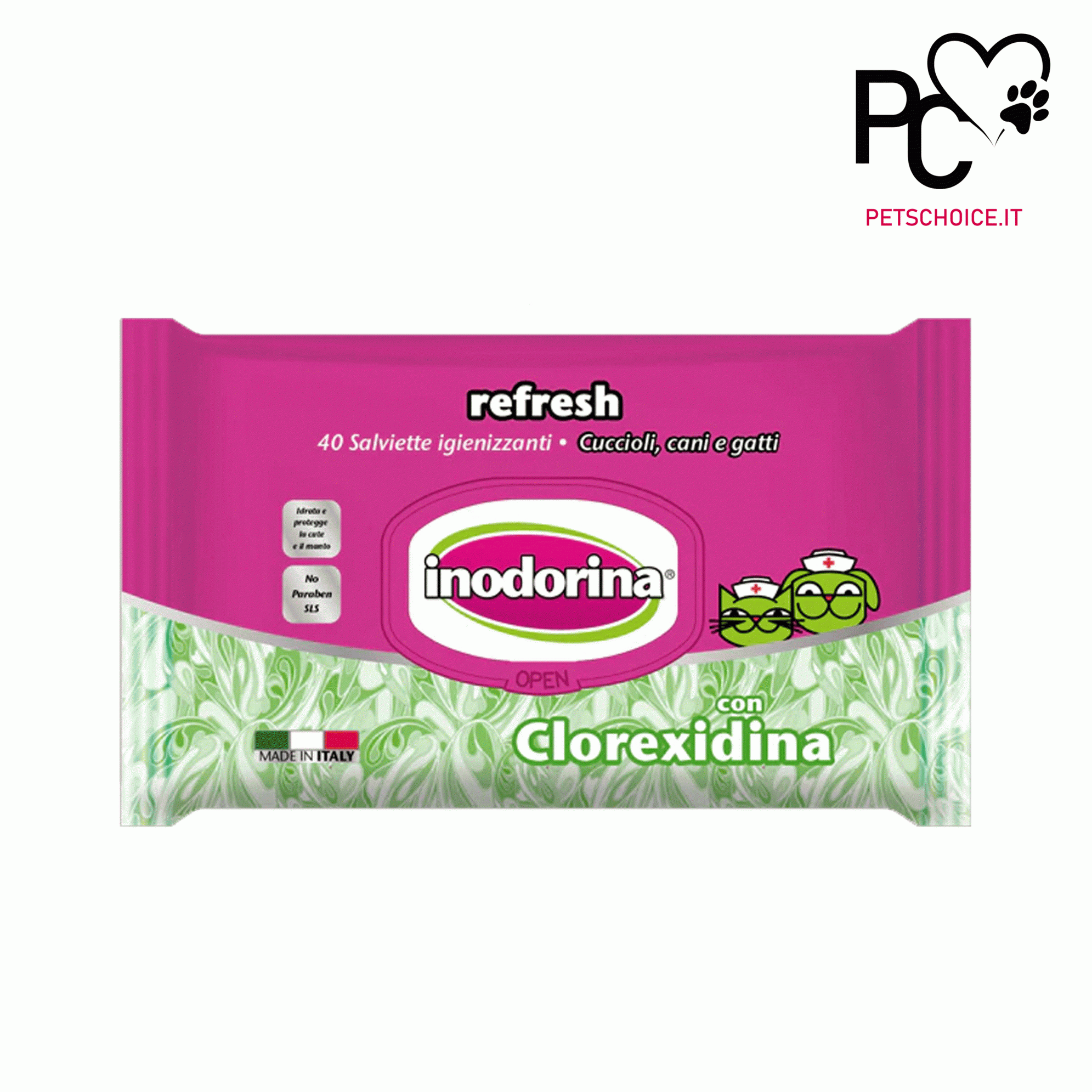 Refresh Clorexidine 15pc/40pc/110 pc, Inodorina