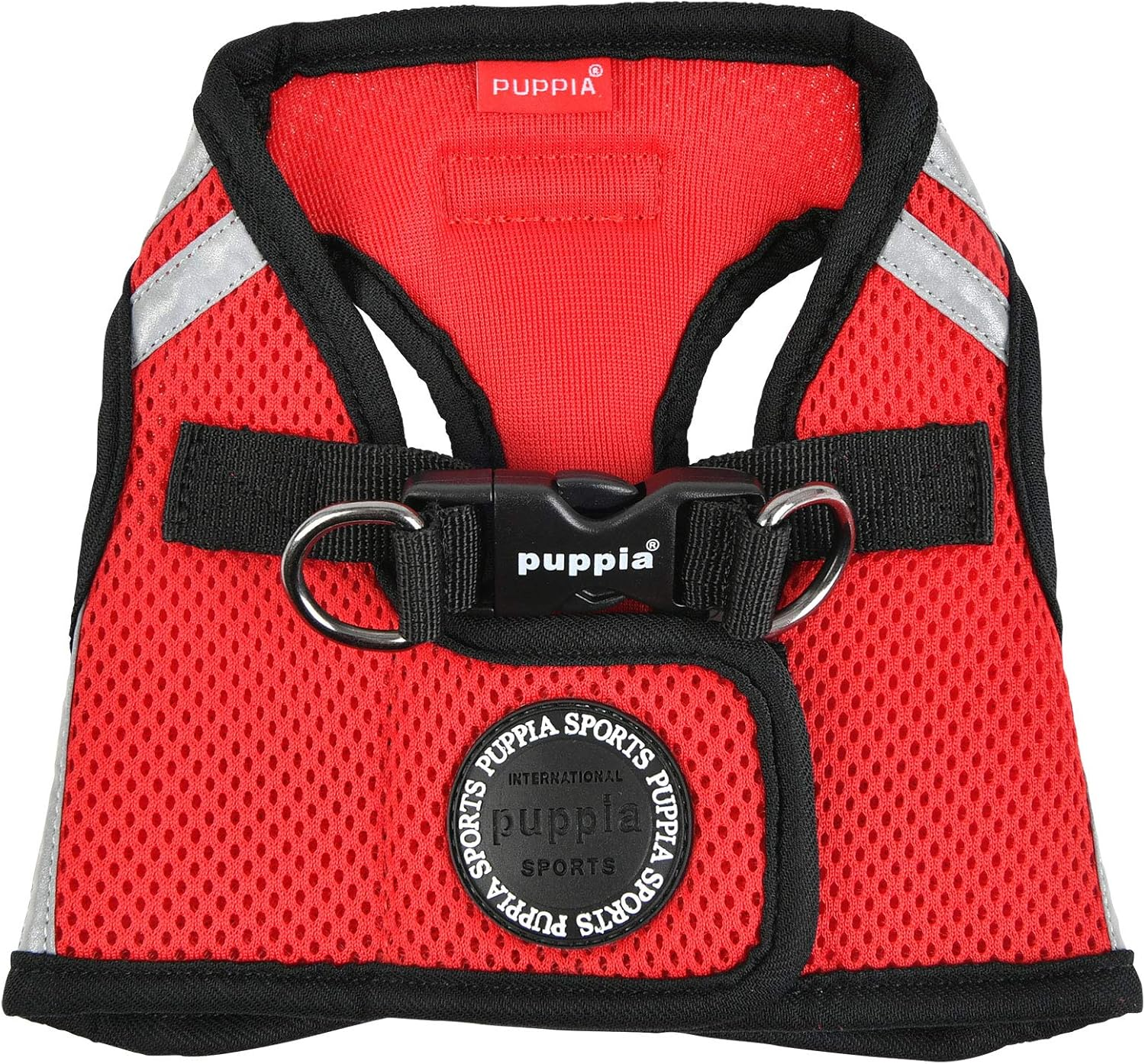 Puppia Soft Harness B PRO m refleks Rød/Red