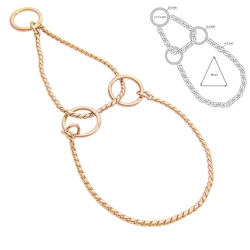 Sorma - Halv Strup Snake Ø3mm, Rosègull (Gold plated)