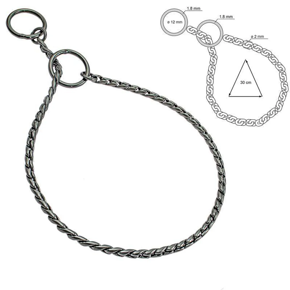 Sorma - Strup Snake Ø2mm, Koksgrå (Anthracite Plated)