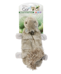 Gor Wild Dog Toy, med Multi Squeak - Ekorn