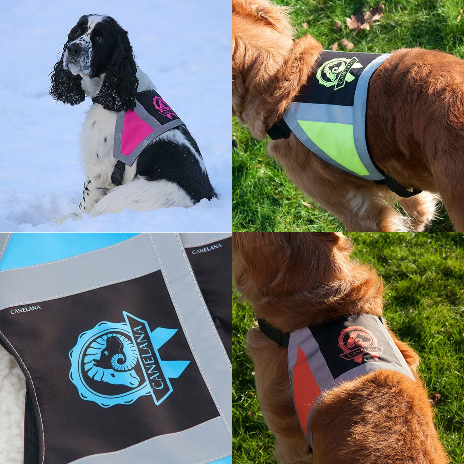 Canelana refleksdekken-refleksvest hund