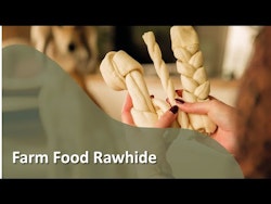 Farm Food Rawhide Dental Braided Stick