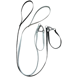 Jokke Ring kobbel med halvstrup halsbånd Sort 35-43 cm