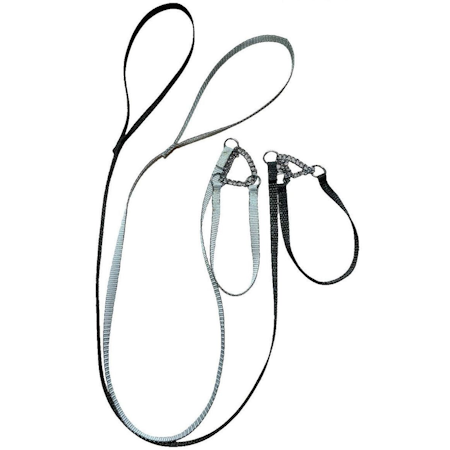 Jokke Ring kobbel med halvstrup halsbånd Sort 35-43 cm