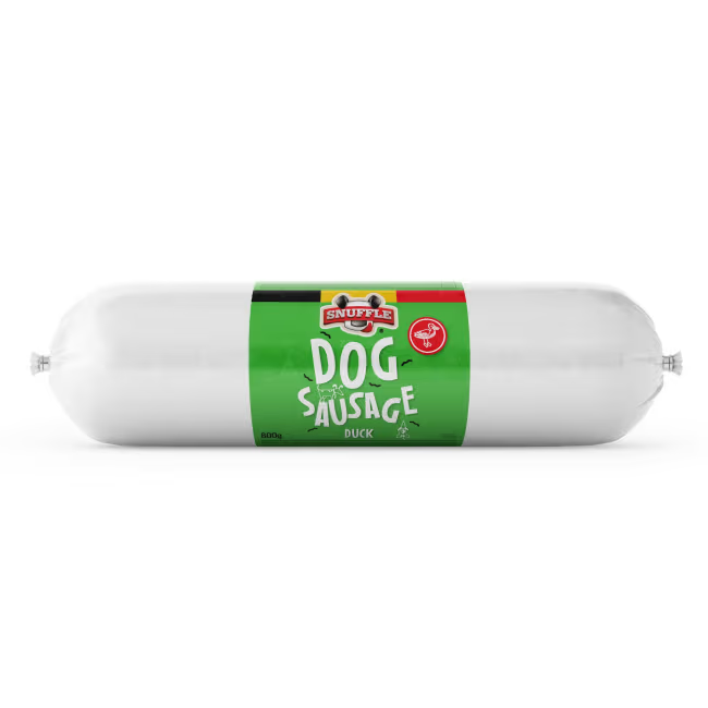 Snuffle Hundepølse M/And 800g