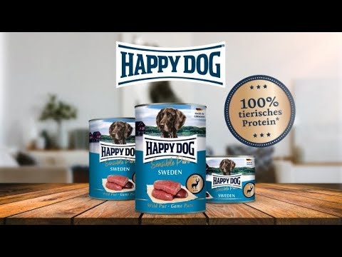 Happy Dog Boksemat Sensible Pure Sweden M/Vilt 400g