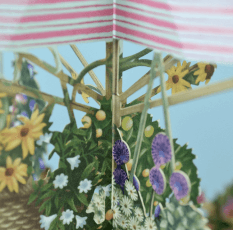 Blomstervagnen  (6 kort med kuvert)