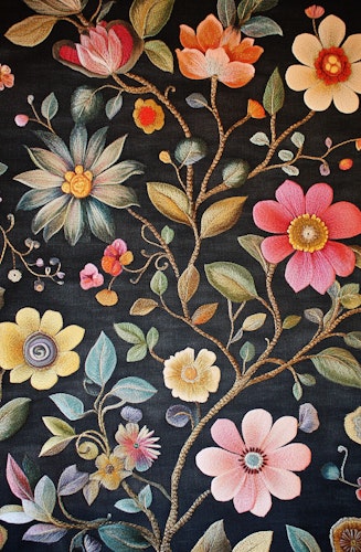 Dubbelt kort med kuvert - Blommor och blad (6 stycken - 15 kr/st)