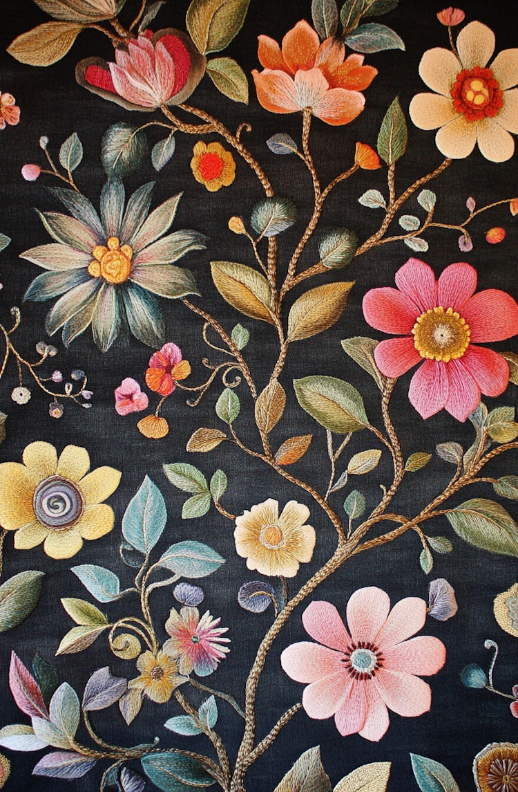 Dubbelt kort med kuvert - Blommor och blad (6 stycken - 15 kr/st)