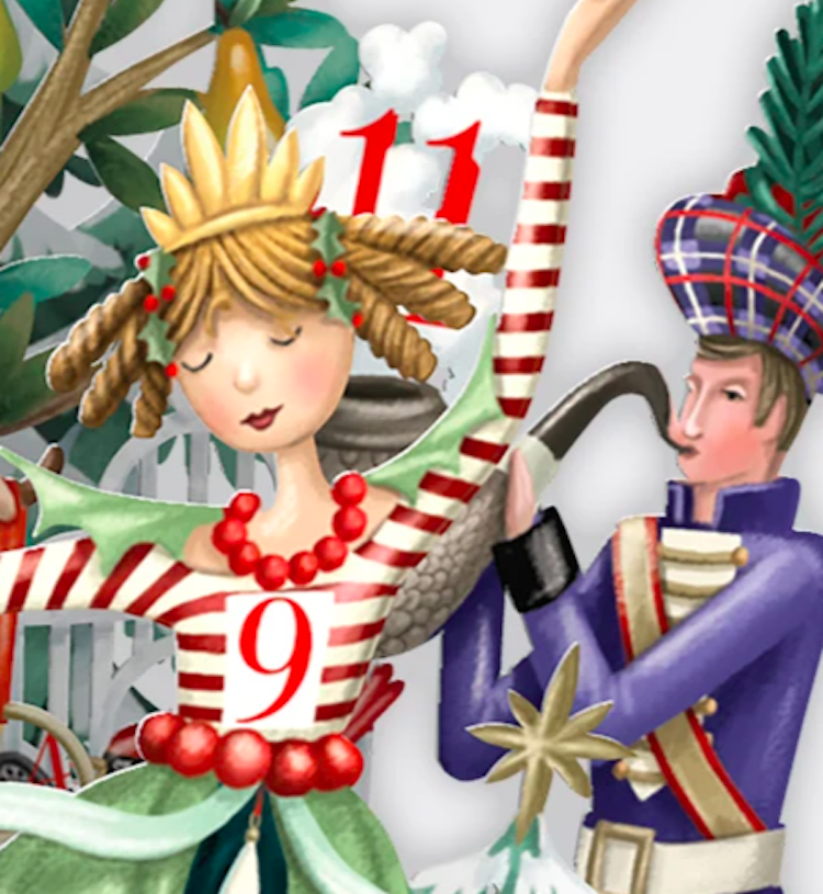 Jul i dagarna 12 (6 kort med kuvert)