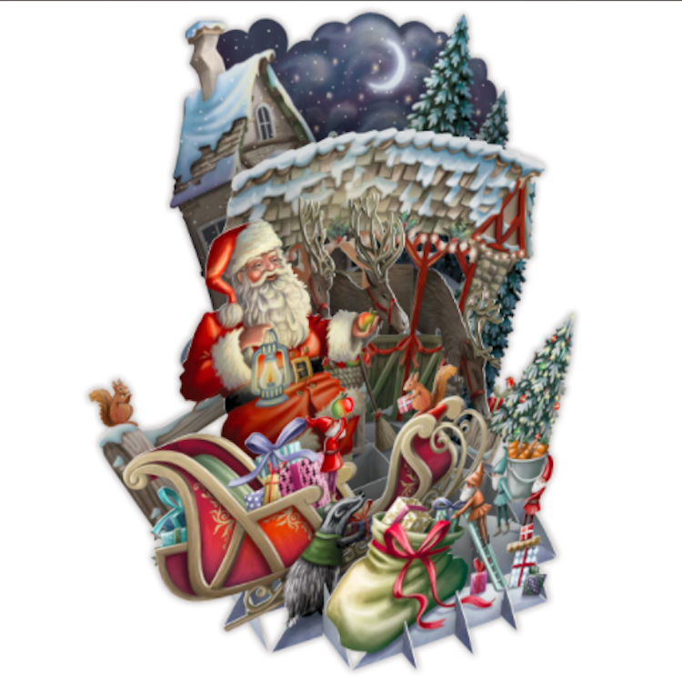 Nordpolen (6 kort med kuvert)