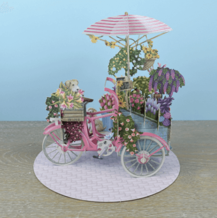 Blomstervagnen (6 kort med kuvert)