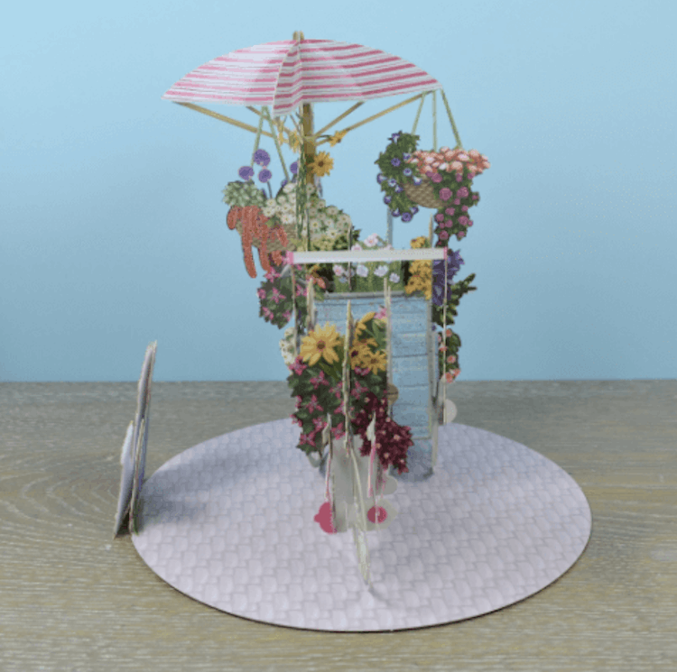 Blomstervagnen (6 kort med kuvert)