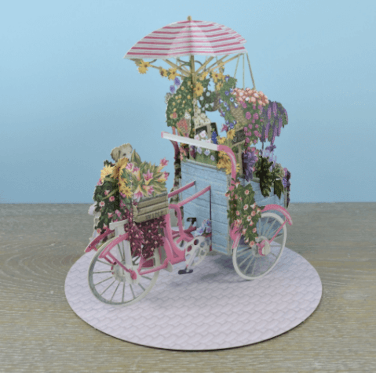 Blomstervagnen (6 kort med kuvert)