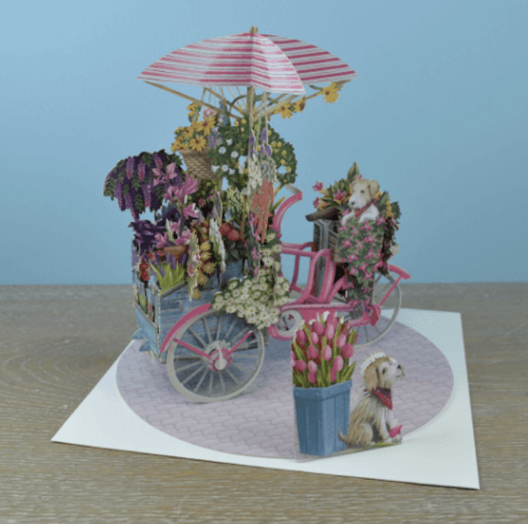 Blomstervagnen (6 kort med kuvert)