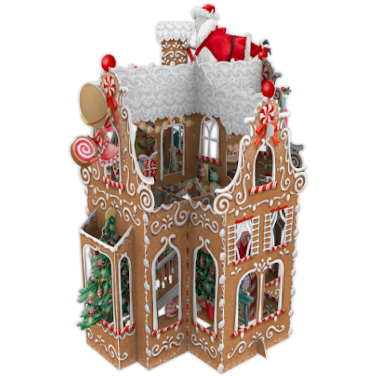 Pepparkakshuset (6 kort med kuvert)