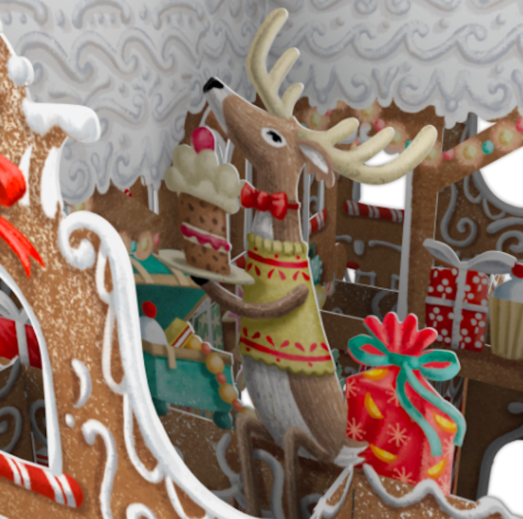 Pepparkakshuset (6 kort med kuvert)