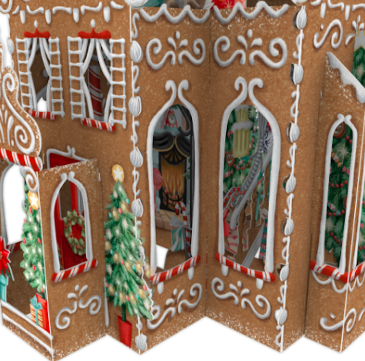 Pepparkakshuset (6 kort med kuvert)