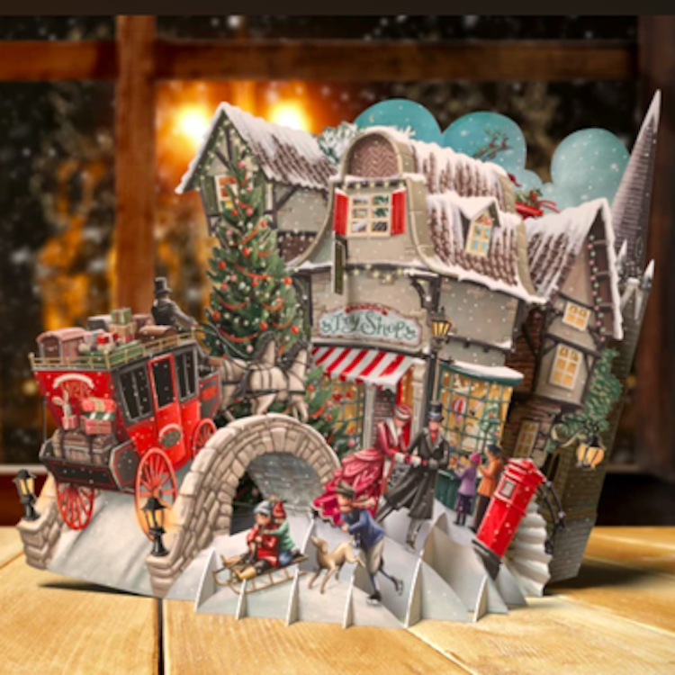 Jul hos Dickens (6 kort med kuvert)