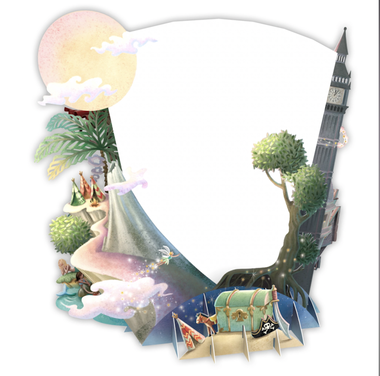 Peter Pan (6 kort med kuvert)