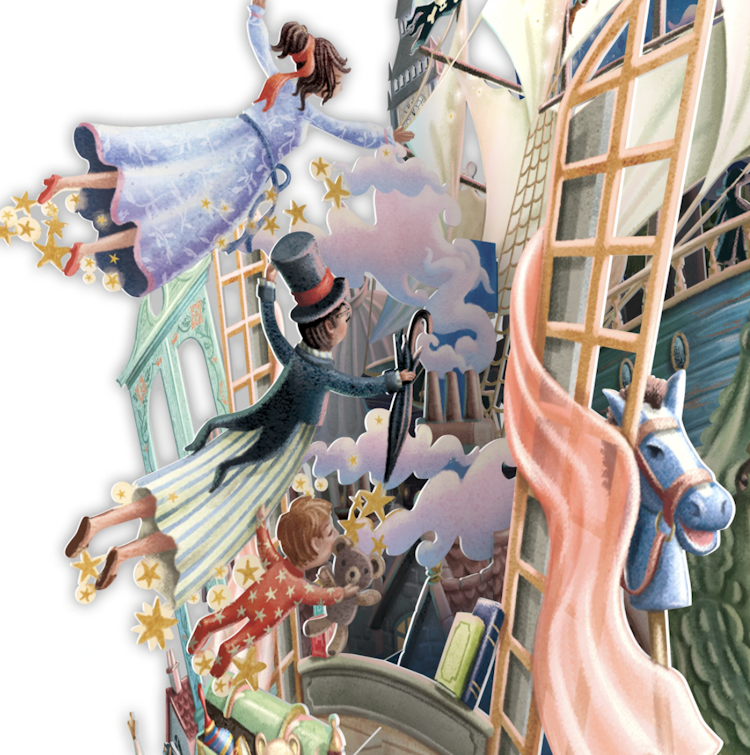 Peter Pan (6 kort med kuvert)