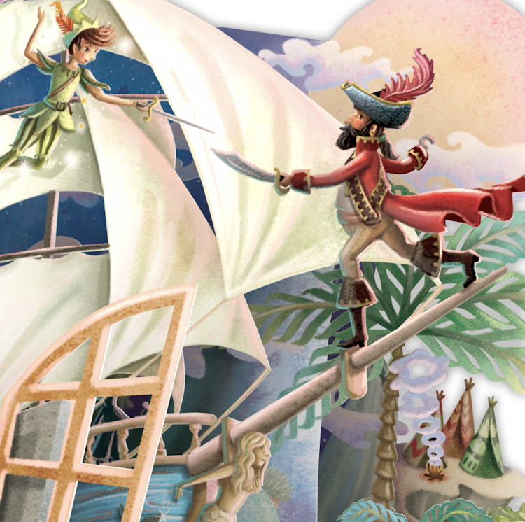 Peter Pan (6 kort med kuvert)