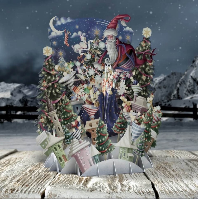 Julklappsutdelning (6 kort med kuvert)
